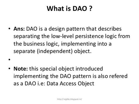 Dao example