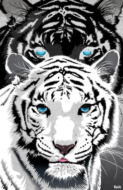 Black Tiger Animal | Tigers on Behance | Pet tiger, Black tiger art, Animals