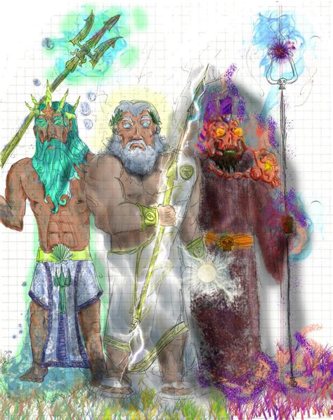 Zeus Poseidon Hades by robbdervish on DeviantArt