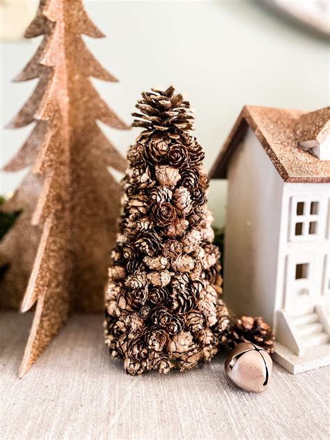 DIY Mini Pine Cone Christmas Tree - Cottage On Bunker Hill