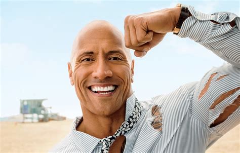 Wallpaper smile, Dwayne Johnson, Dwayne «The Rock» Johnson, Actor ...