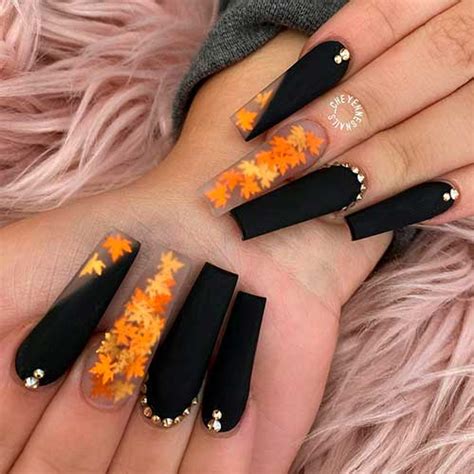 Gorgeous Fall Coffin Nails to Elevate Your Style in 2024