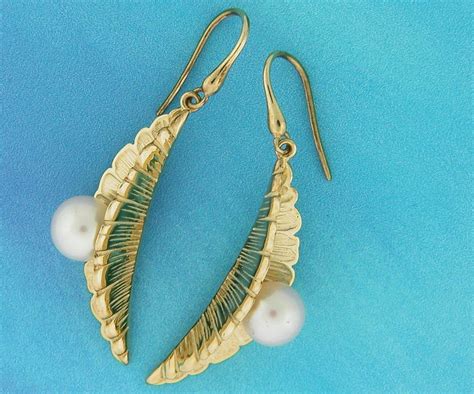 Long Dangle Earring Solid 14k gold & Pearl June Birthstone | Etsy | Long dangle earrings, Pearl ...
