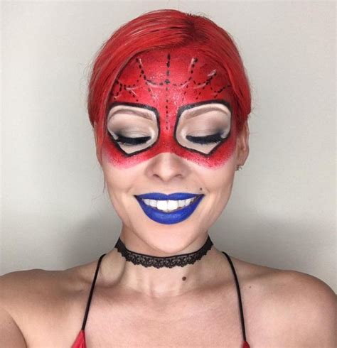 DIY Halloween Makeup by @MakeupArtist411 Super Hero Makeup for Halloween. Spiderman Face ...