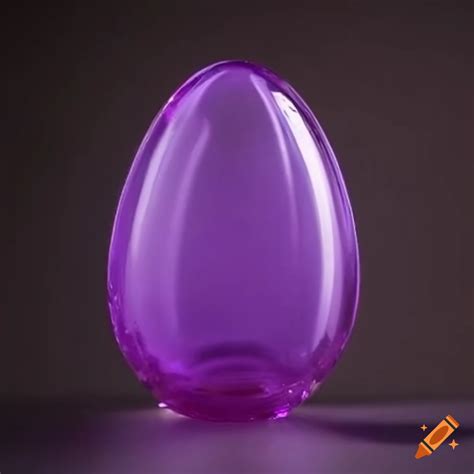 Clear purple jelly easter egg on Craiyon