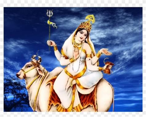 Mahagauri Maha Puja ,navrathi Eighth Pooja Buy Pooja - Mata Maha Gauri, HD Png Download ...