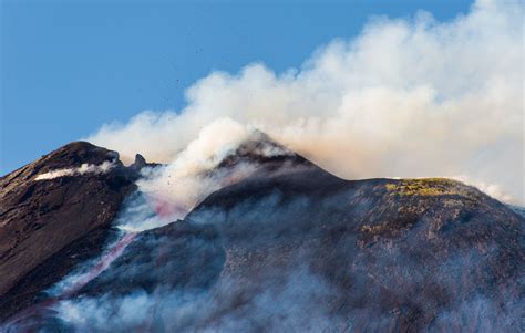 Lava flows from top of Mt Etna as volcanic activity continues - Global Times