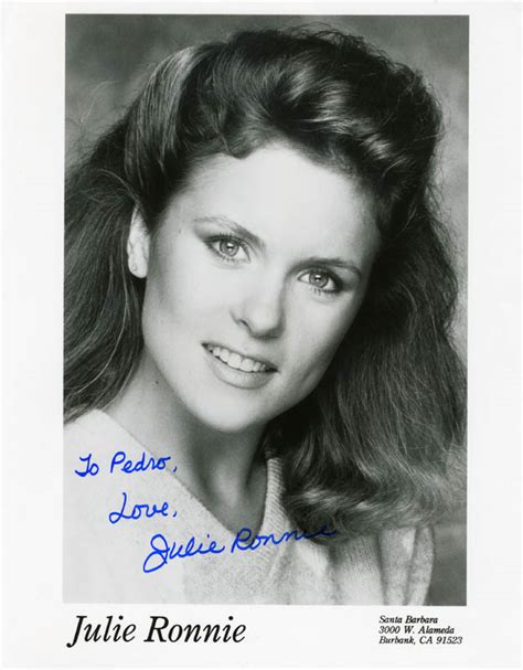 Julie Ronnie - Inscribed Printed Photograph Signed In Ink | Autographs & Manuscripts ...