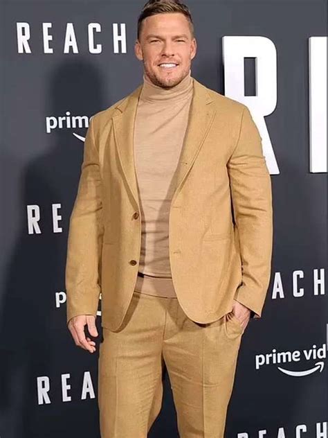 Alan Ritchson Reacher Movie Event Brown Suit