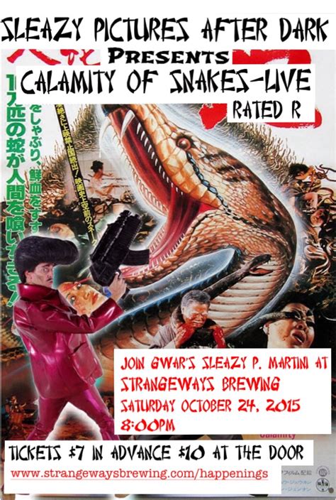 GWAR's Sleazy P. Martini hosts showing of 'Calamity of Snakes' at ...