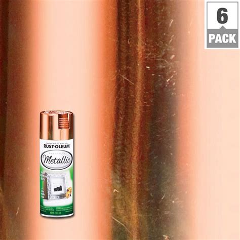 Rust-Oleum Specialty 11 oz. Metallic Copper Spray Paint (6-Pack)-1937830 - The Home Depot