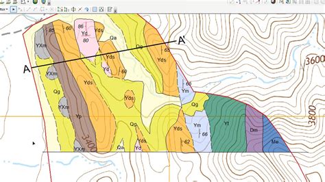 2018 Geologic Map Compilation (7): Geologic Cross Section - YouTube