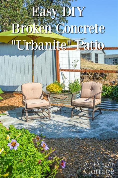 DIY Broken Concrete Patio ("Urbanite") - Full Tutorial - An Oregon Cottage