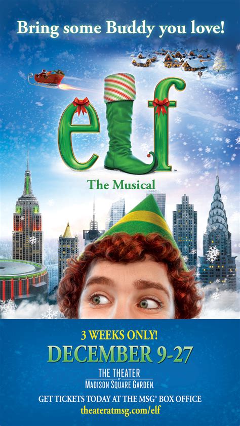 Poster illustration for 'Elf' at Madison Square Garden on Behance