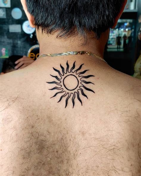 Sun Tattoo Outline Simple