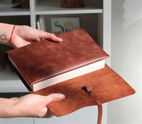 Leather Book Cover / Leather Journal Case / Handmade Leather Book ...