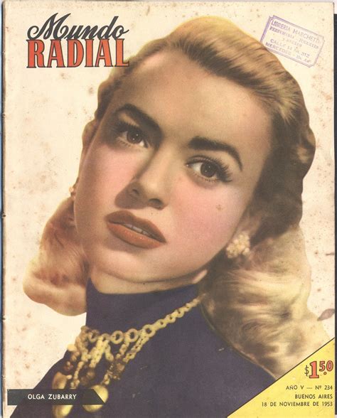Olga Zubarry - Mundo Radial - Argentina - 1953