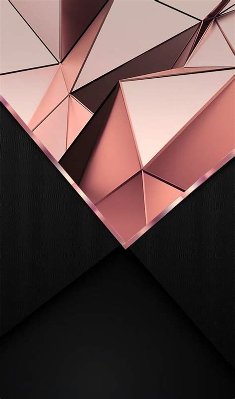 Black And Rose Gold Phone, Black and Pink Marble HD phone wallpaper ...