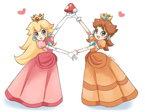 Peach and Daisy - Princess Peach and Princess Daisy Fan Art (40332016 ...