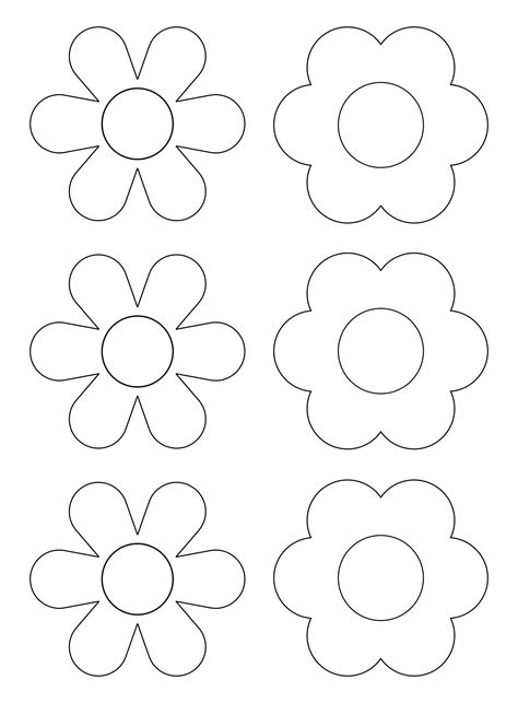 Flower Shapes Free Printable Templates Coloring Pages Flower Templates Printable, Flower ...
