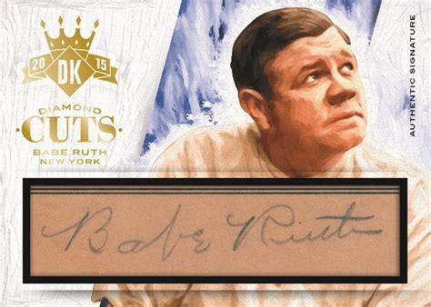 Types of Baseball Card #8 - Cut Autographs