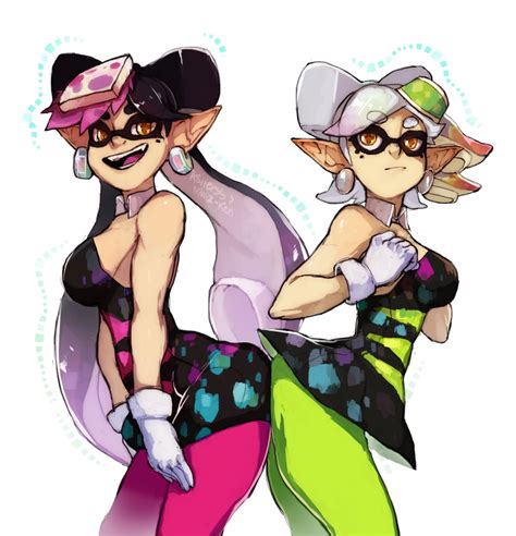 Squid sisters Collab by MayzKen on DeviantArt