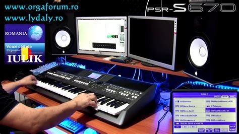 YAMAHA PSR S670 DEMO unofficial pack set diversificat romanesc - YouTube