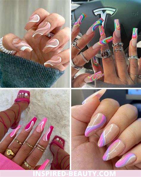 25 Amazing Swirl Nails You Should Try - Inspired Beauty