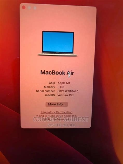 Laptop Apple MacBook Air 2020 M1 8GB Apple M1 SSD 256GB in Accra Metropolitan - Laptops ...