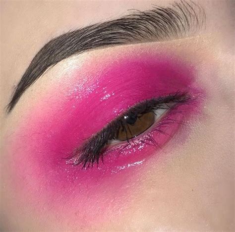 Pin by hugwhore on beauty | Neon makeup, Pink makeup, Pink glitter makeup