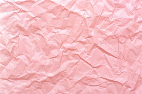 Crumpled paper texture pastel pink | Abstract Stock Photos ~ Creative ...