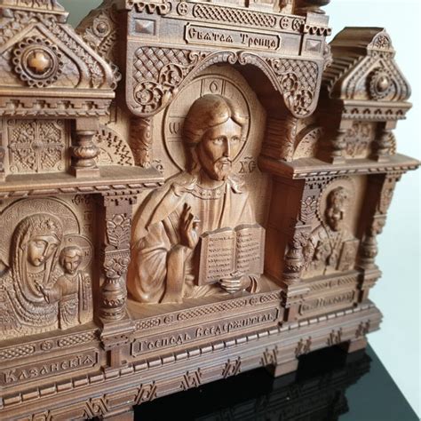 Hight Quality iconostasis Russian Orthodox Carved - Etsy