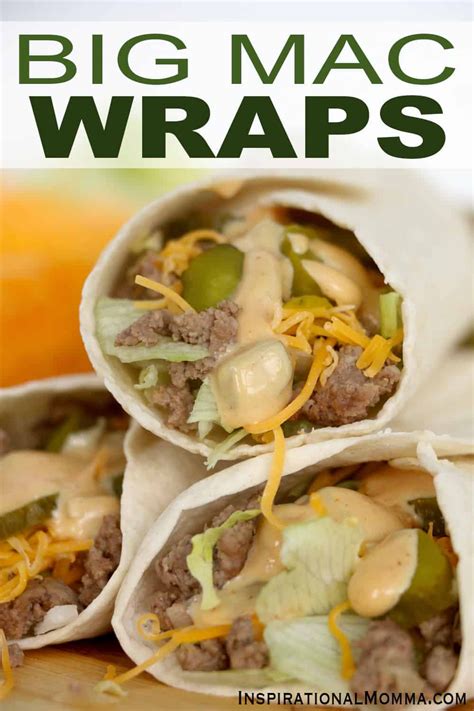 Big mac wraps – Artofit