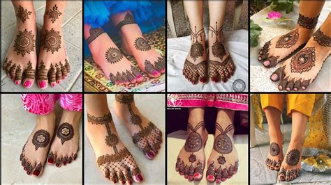 Gol Tikki Mehndi Designs For Feet| Beautiful Feet Henna Designs - YouTube