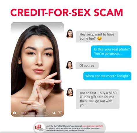 Credit-for-Sex Scams Prevention Tips | Citizens on Patrol Community SG