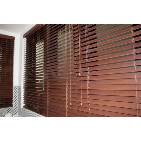 Brown Wooden Colored Window Blinds at Rs 70/sq ft in New Delhi | ID ...