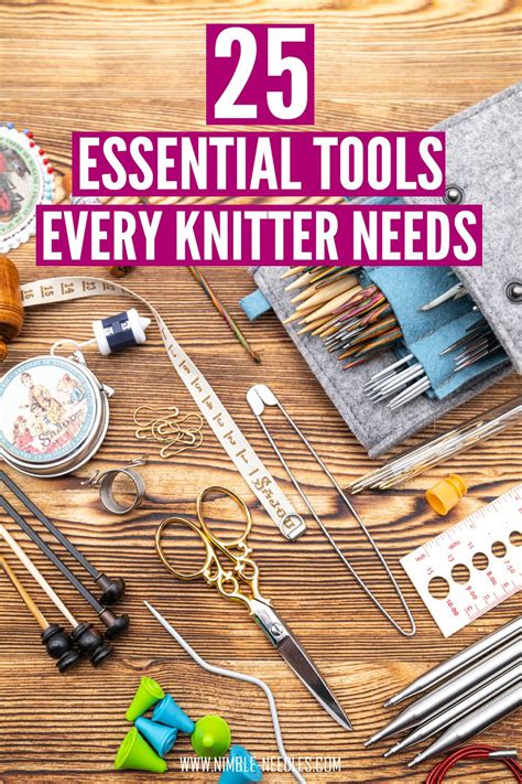 25 knitting tools every knitter needs. A detailed guide with all the ...