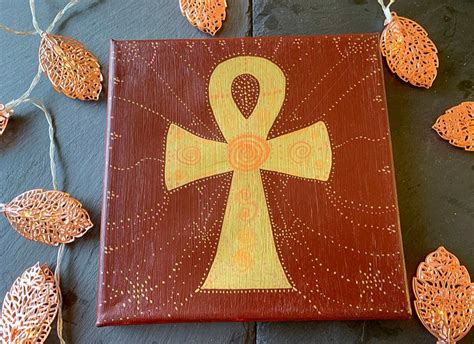 Ancient Egyptian Ankh Hieroglyph original only, no prints made.