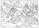 Coloring Page Road To Calvary  Free Printables Img 25915 sketch template