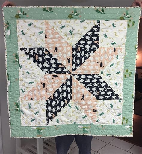 One block baby quilt finished! : r/quilting