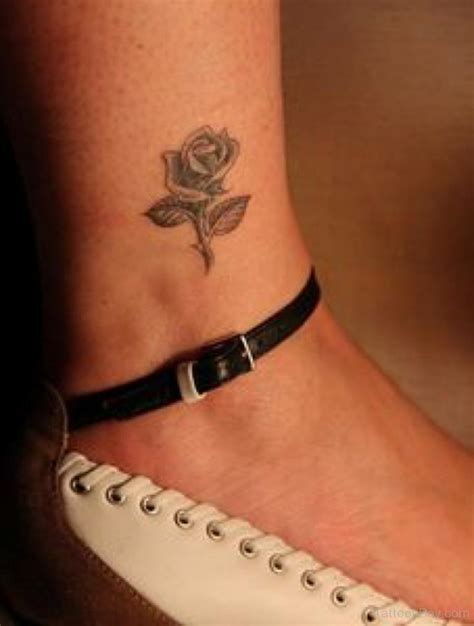 Small Rose Tattoo On Ankle | Tattoo Designs, Tattoo Pictures