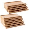 7 Elements 10 Drawer Wooden Artist Storage Supply Box For Pastels ...