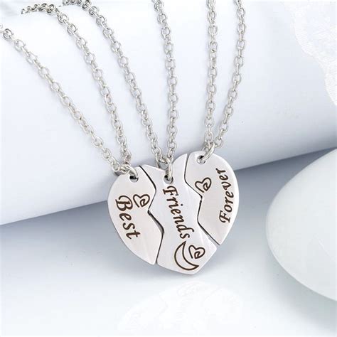 Best Friends Forever Necklace for 3 - Sisters Necklace for 3 - Best ...