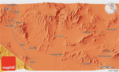 Political 3D Map of Mercury