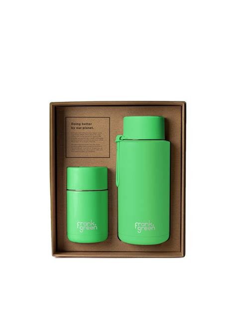 Frank Green Ceramic My Eco Gift Sets - Neon Green