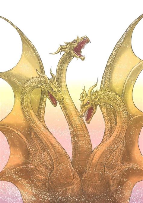 King Ghidorah 2001 (Anime) by https://www.deviantart.com/misssaber444 ...