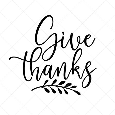 Give Thanks SVG Fall SVG Thanksgiving Svg Grateful Svg - Etsy