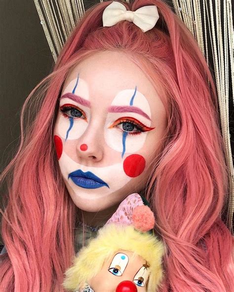 20+ Best Clown Makeup Ideas for Halloween | Clown makeup, Cute clown ...