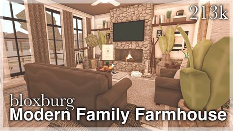 Bloxburg Modern Farmhouse Mansion Speedbuild Interior - vrogue.co