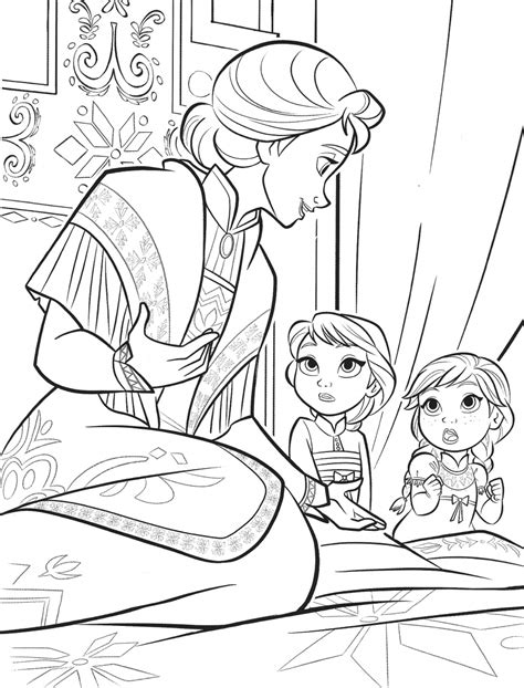 Frozen 2 Elsa and Anna coloring pages - YouLoveIt.com